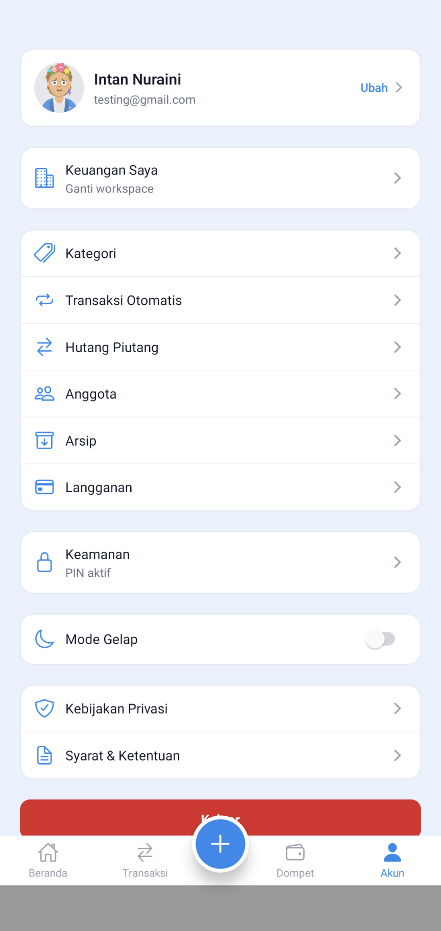 Profil dan Akun