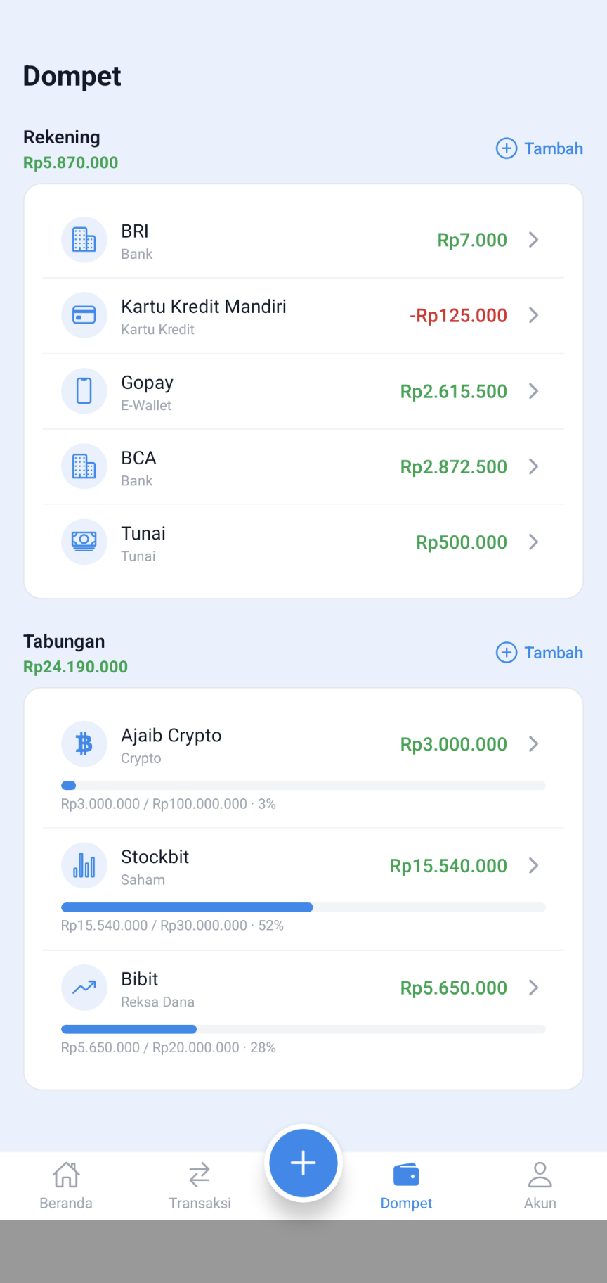 Rekening dan Tabungan
